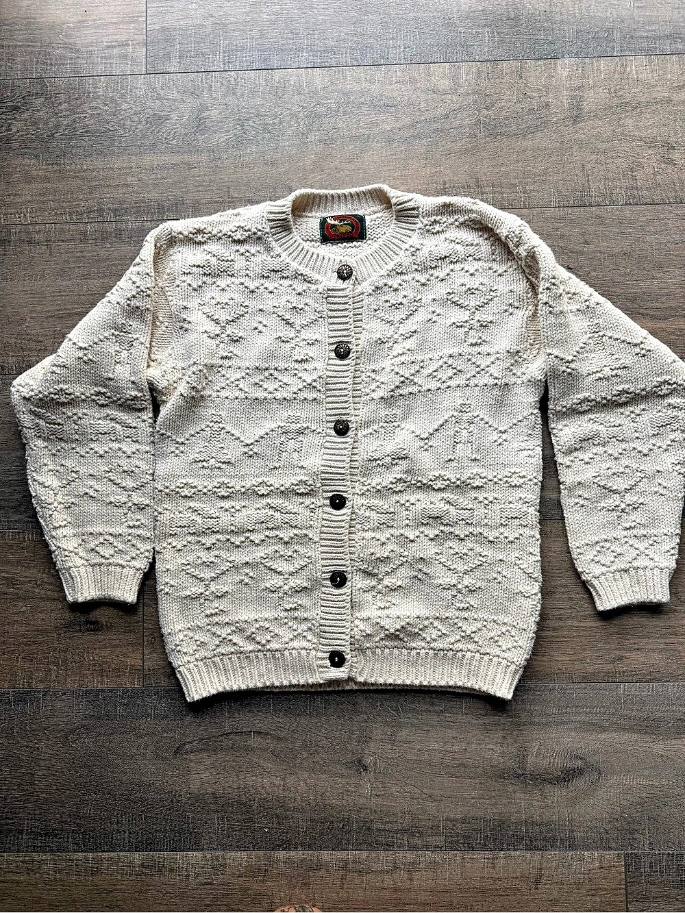 Vintage Alps Cotton Chunky Knit Cardigan